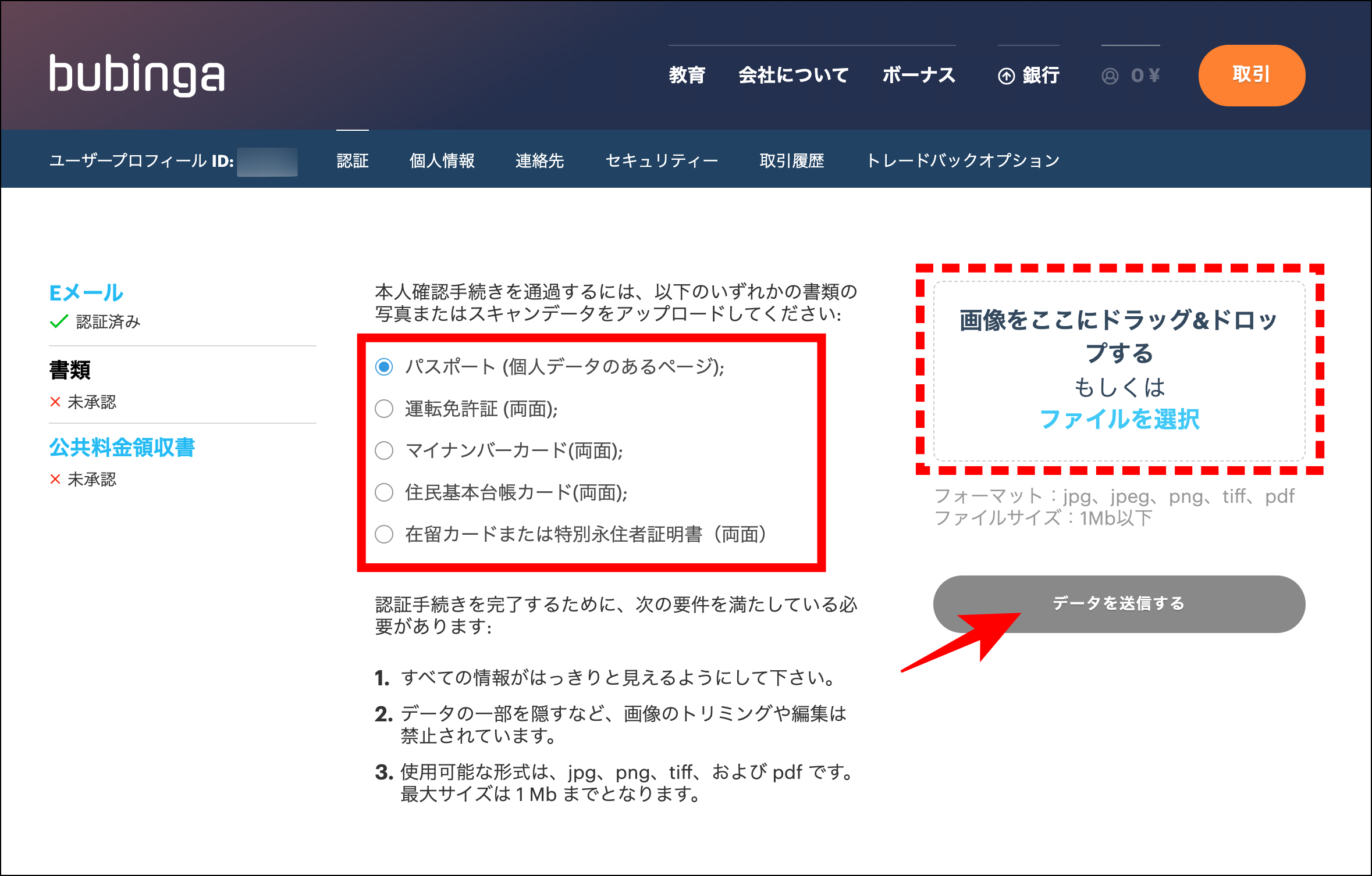 ブビンガバイナリーの使い方｜出金手順と困らないための注意点